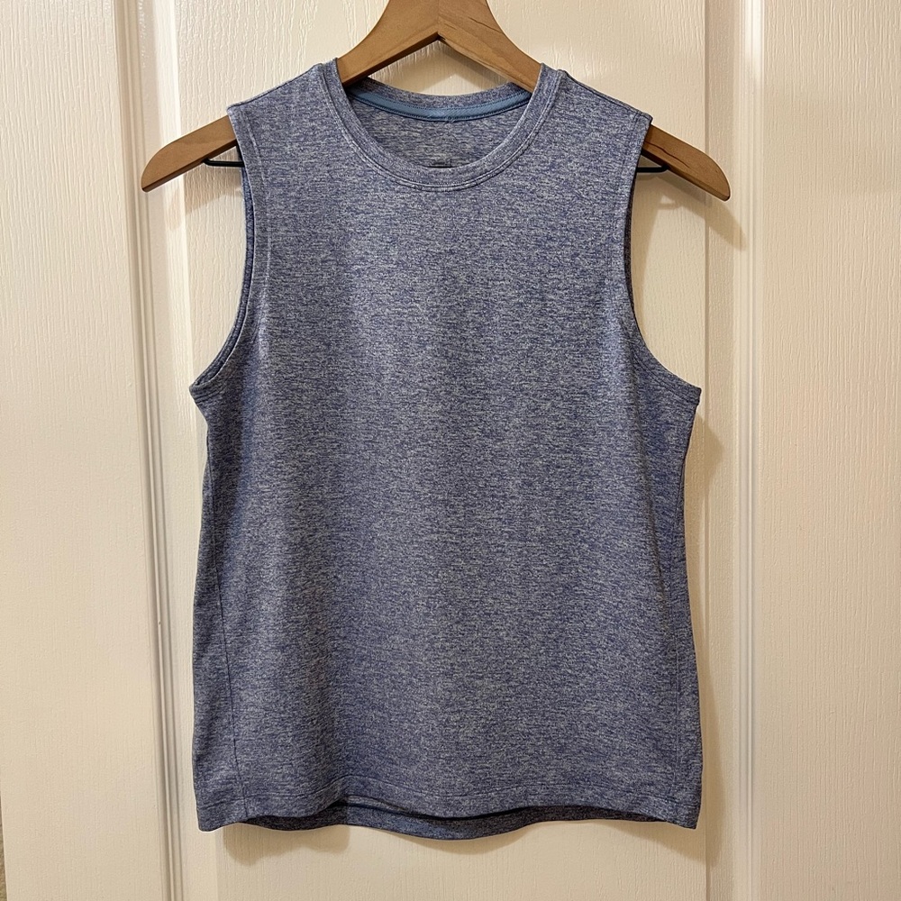 lululemon Heathered Oasis Blue License to Train Tank Top Women’s 4